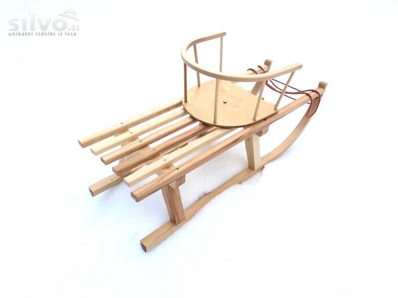 Sanke s sedežem - 90 cm