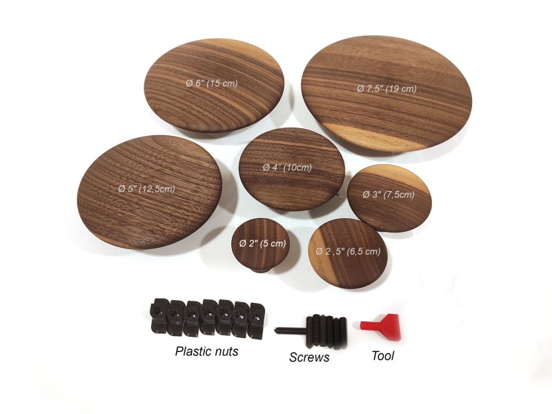 Leseni obešalniki za akustične panele - konveks