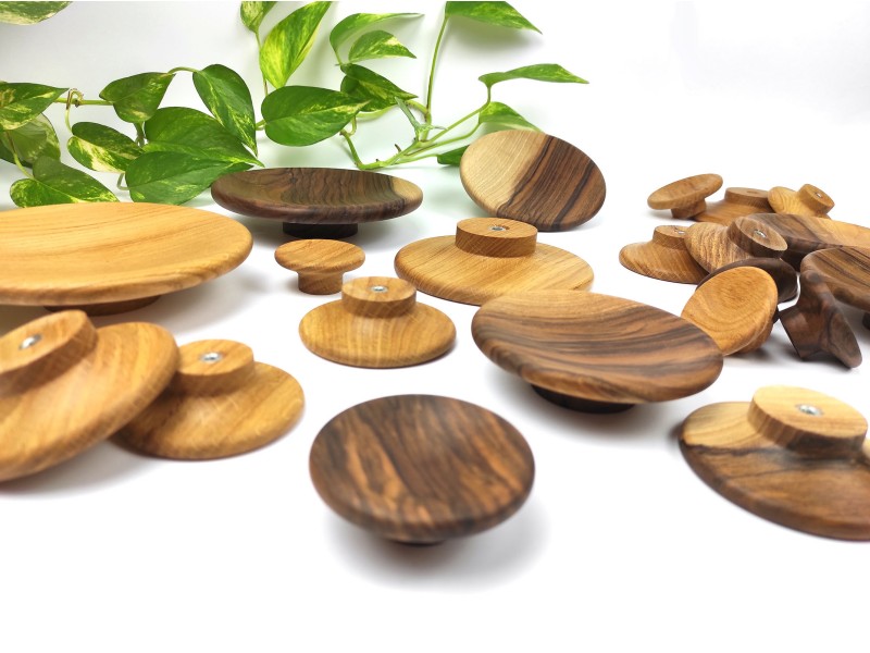 Lesen ročaj - Okrogel - Hrast