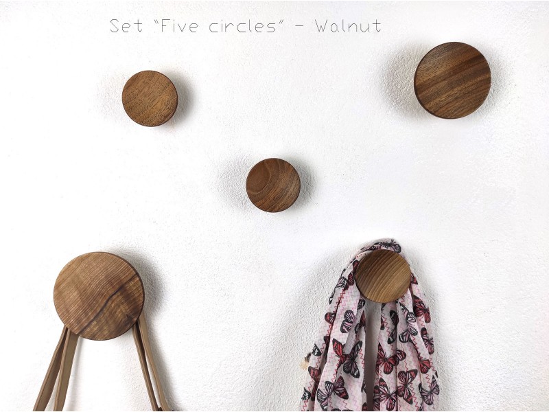 Leseni obešalniki set - 5