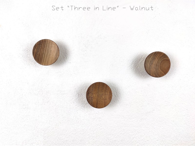 Leseni obešalniki set - 3