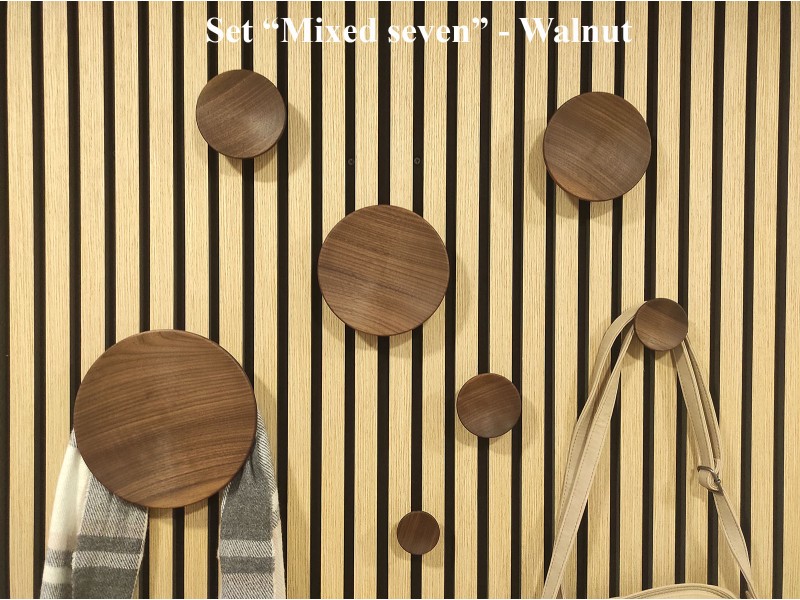 Leseni obešalniki za akustične panele set - 7