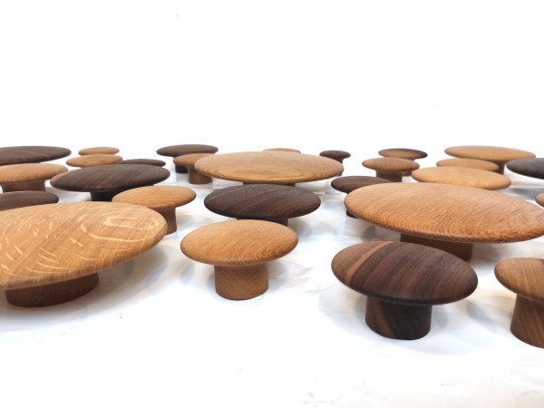 Leseni obešalniki set - 3 - Konveks