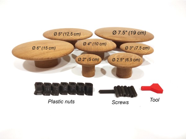 Leseni obešalniki za akustične panele - konveks