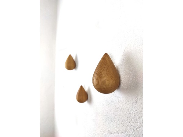 Lesene kapljice hrast - set 3