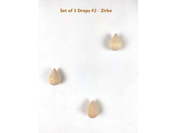 Lesene kapljice cemprin - set 3