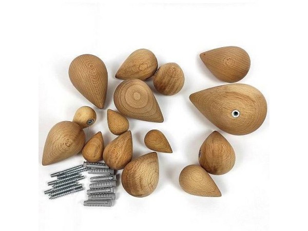 Lesene kapljice bukev - set 5