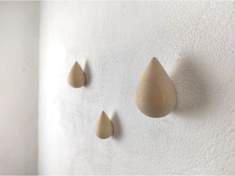 Lesene kapljice cemprin - set 3