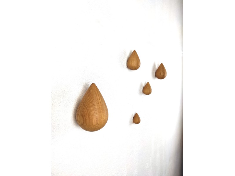 Lesene kapljice hrast - set 5