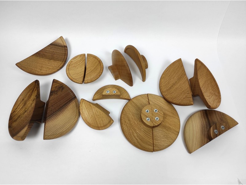 Lesen ročaj z robom