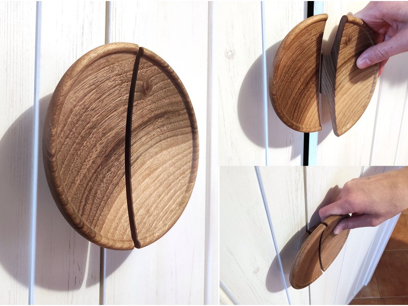 Lesen ročaj z robom